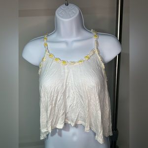 Daisy crop top tank top